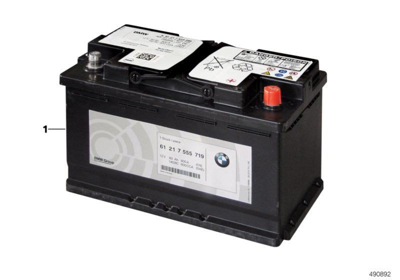 BMW 61216806755 - Original bmw battery: 1  pcs. onlydrive.pro