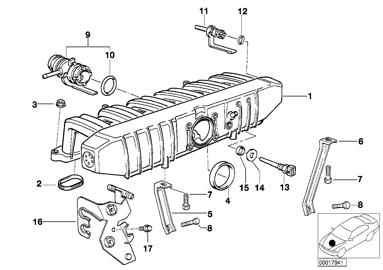 BMW 13 62 1 725 323 - Sensor, intake air temperature onlydrive.pro