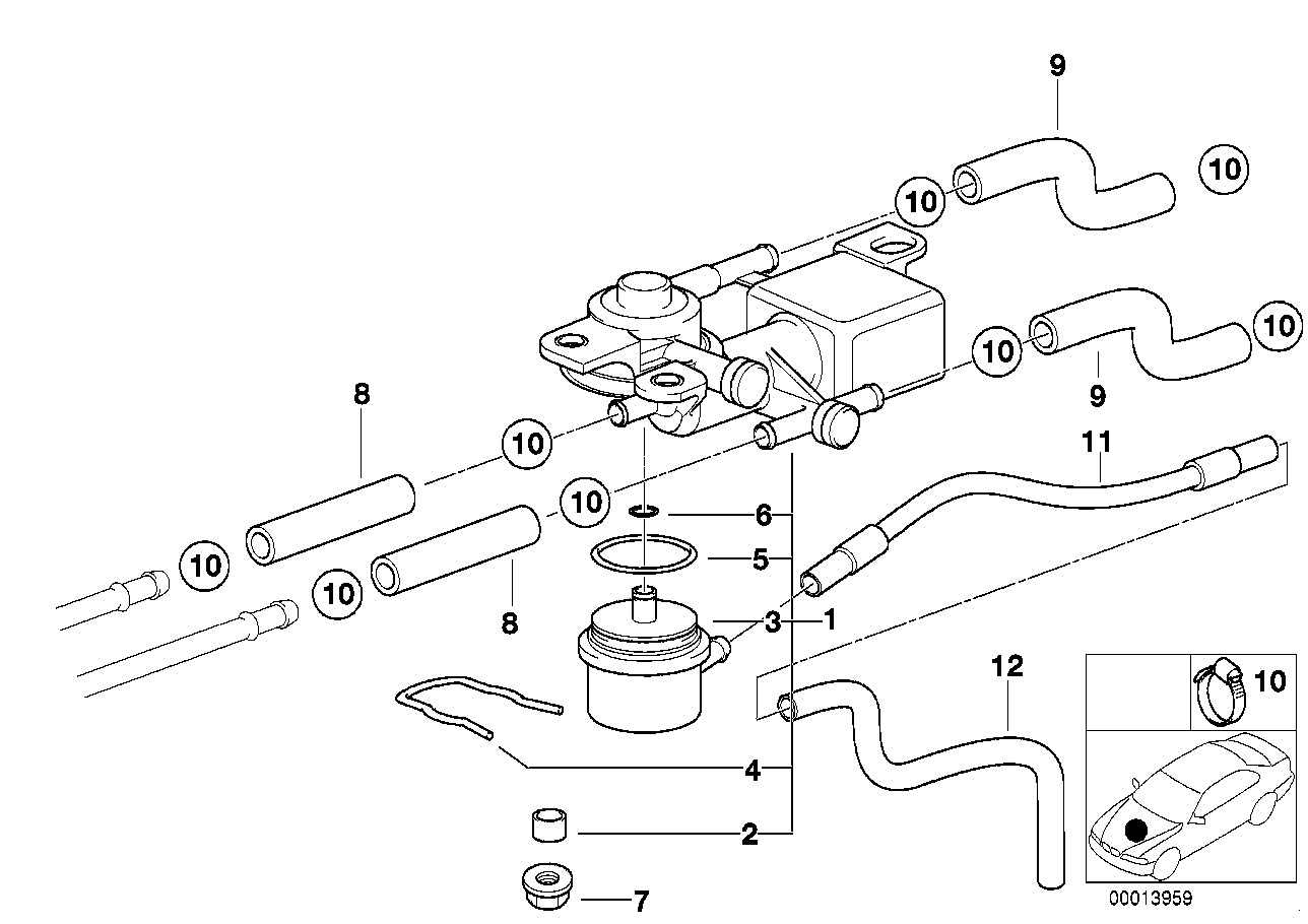 BMW 13 53 1 729 319 - Control Valve, fuel pressure onlydrive.pro