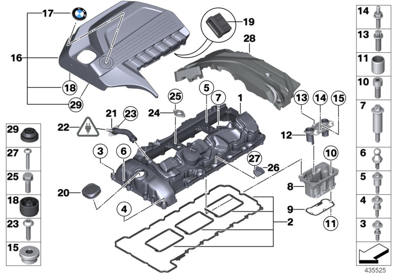 BMW 11 12 7 573 439 - Tihend, klapikaan onlydrive.pro