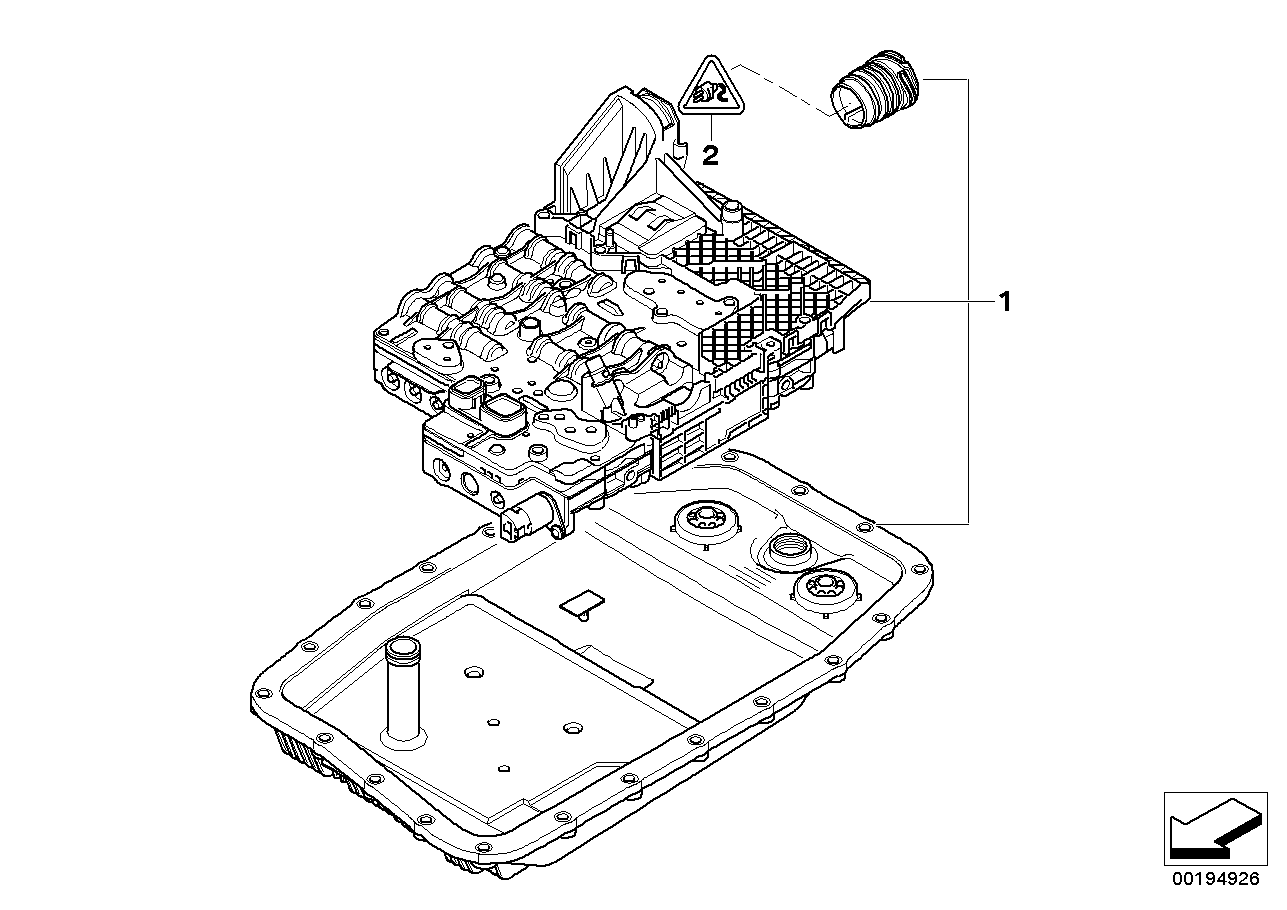 BMW 12 52 7 503 442 - Pistiku kest, automaatkäigukasti juhtpult onlydrive.pro