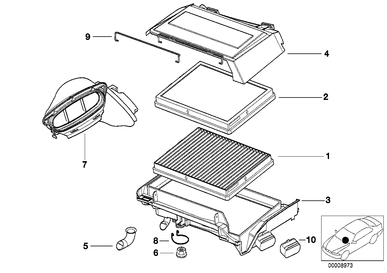 Mini 64119070073 - Filter, interior air onlydrive.pro