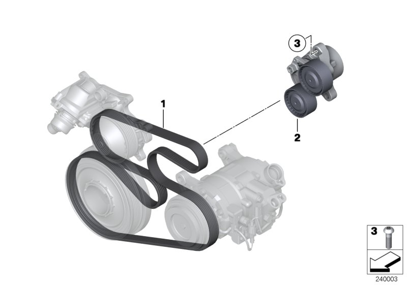 BMW 11 28 7 810 807 - Belt Tensioner, v-ribbed belt onlydrive.pro