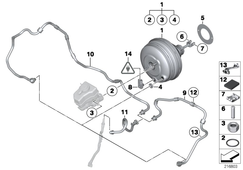 BMW 34336792956 - Stabdžių stiprintuvas onlydrive.pro