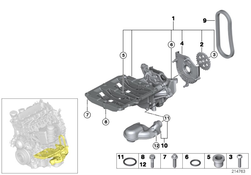 Mini 11 41 7 797 896 - Grandinė, alyvos siurblio pavara onlydrive.pro