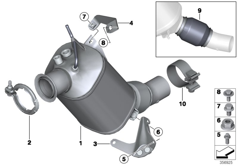 BMW 18308508993 - Soot / Particulate Filter, exhaust system onlydrive.pro