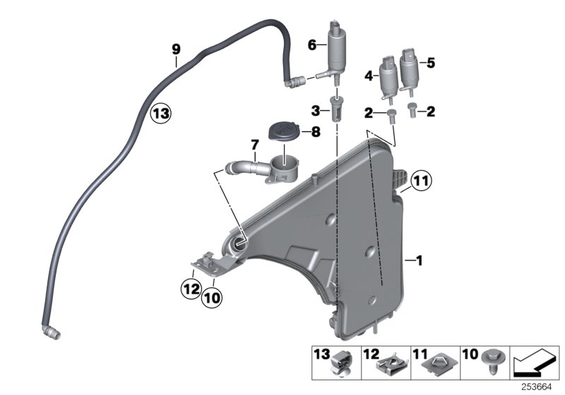 BMW 67127302588 - Vandens siurblys, priekinio stiklo plovimas onlydrive.pro