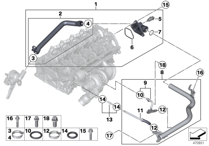 BMW 11 53 7 600 587 - Radiator Hose onlydrive.pro