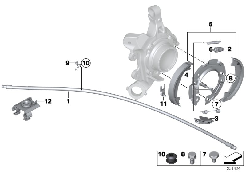 BMW 34410410823 - Lisakomplekt, seisupiduriklotsid onlydrive.pro