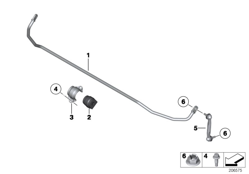 BMW 33 50 6 785 607 - Šarnyro stabilizatorius onlydrive.pro