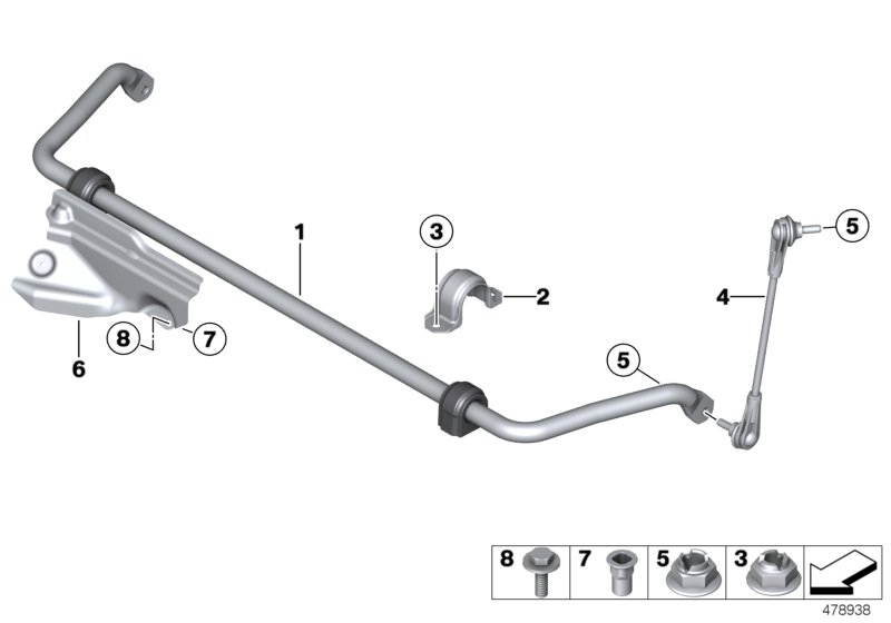 BMW 31 30 6 792 211 - Šarnyro stabilizatorius onlydrive.pro