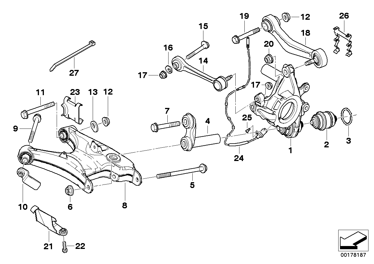 BMW 34 52 1 182 160 - ABS-anturi onlydrive.pro