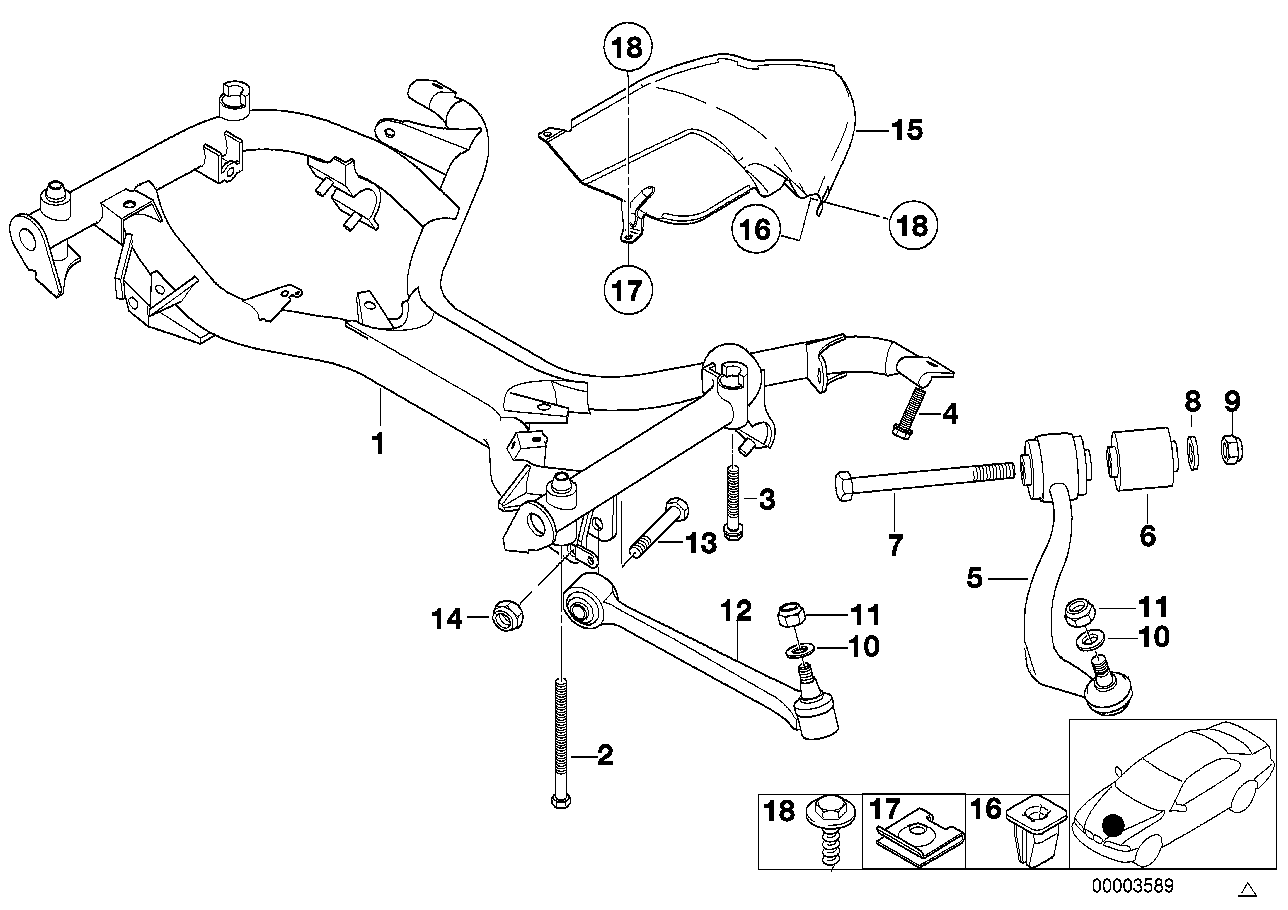 BMW 31 12 0 006 482 - Bush of Control / Trailing Arm onlydrive.pro