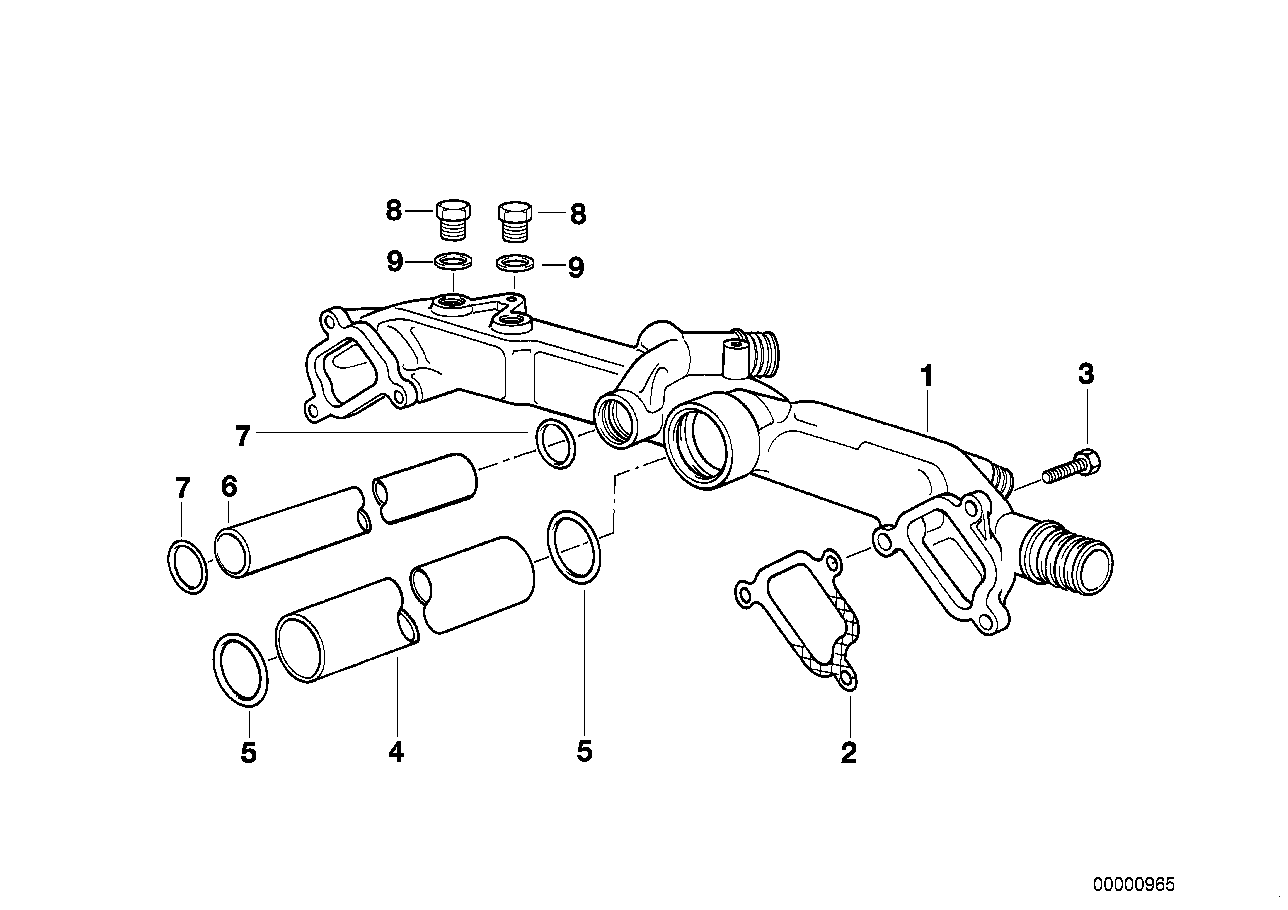 BMW 11 53 1 731 833 - Seal, coolant pipe onlydrive.pro