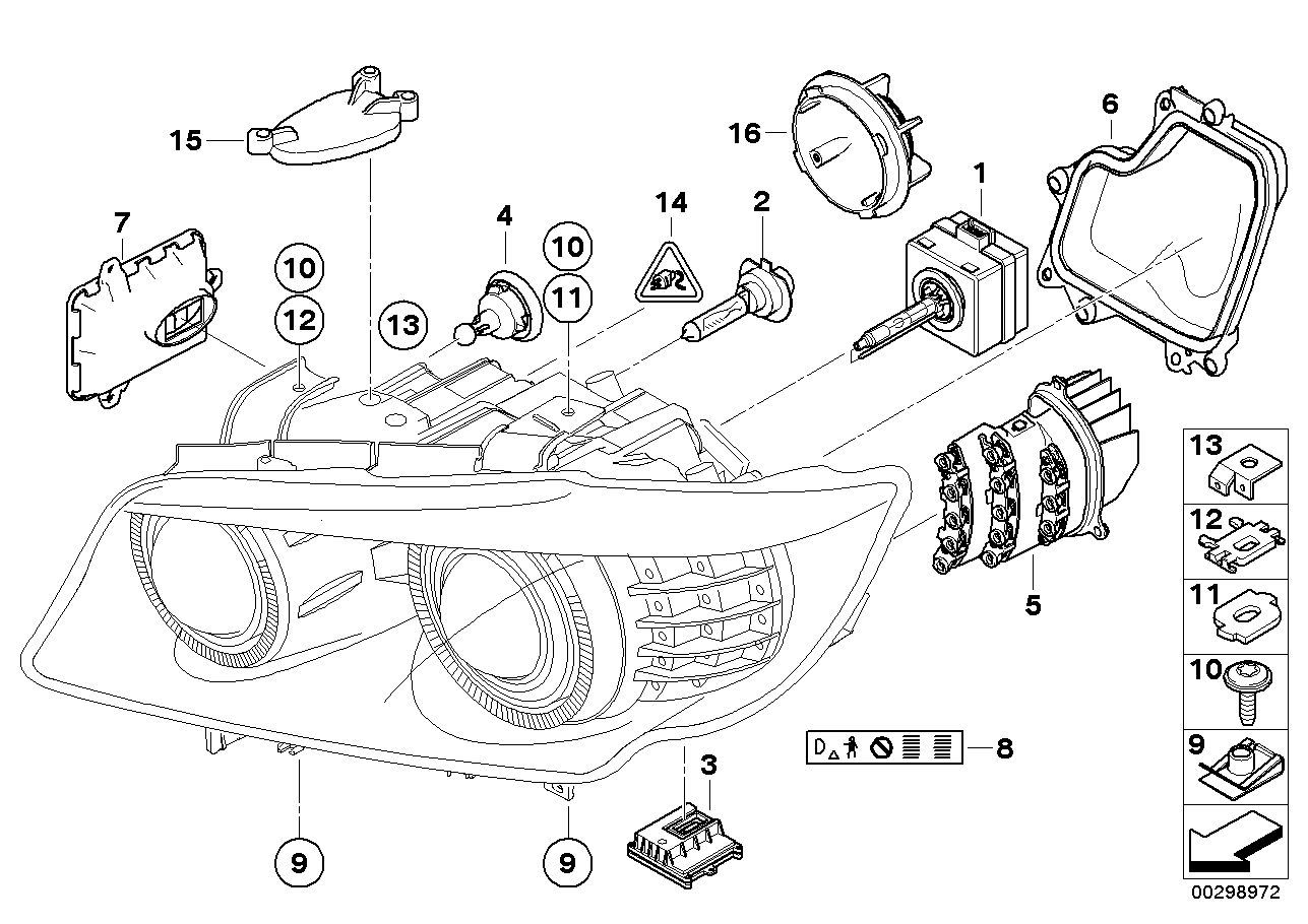 BMW 63117237647 - Vadības iekārta, Apgaismojums onlydrive.pro