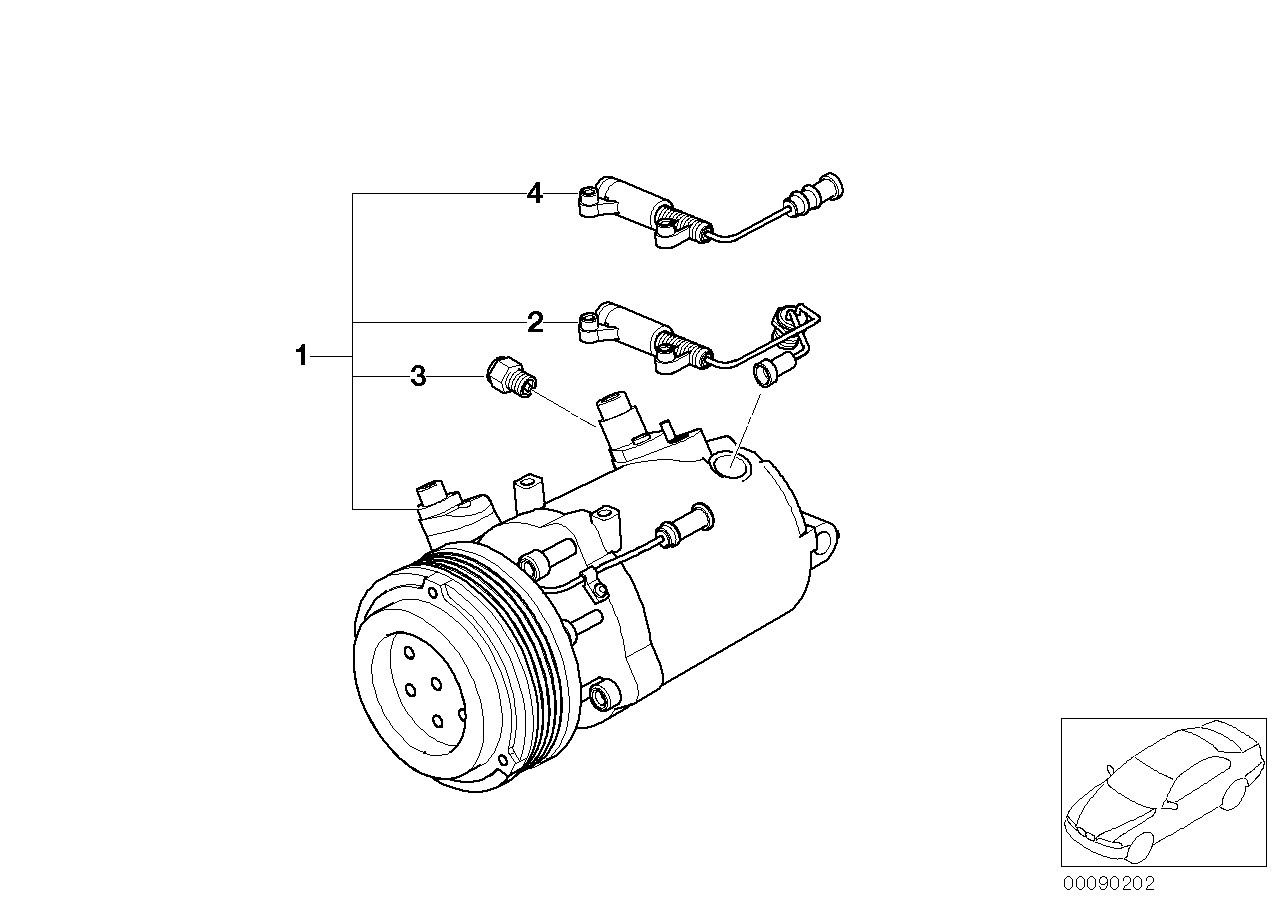 BMW 64 52 6 901 206 - Kompresorius, oro kondicionierius onlydrive.pro