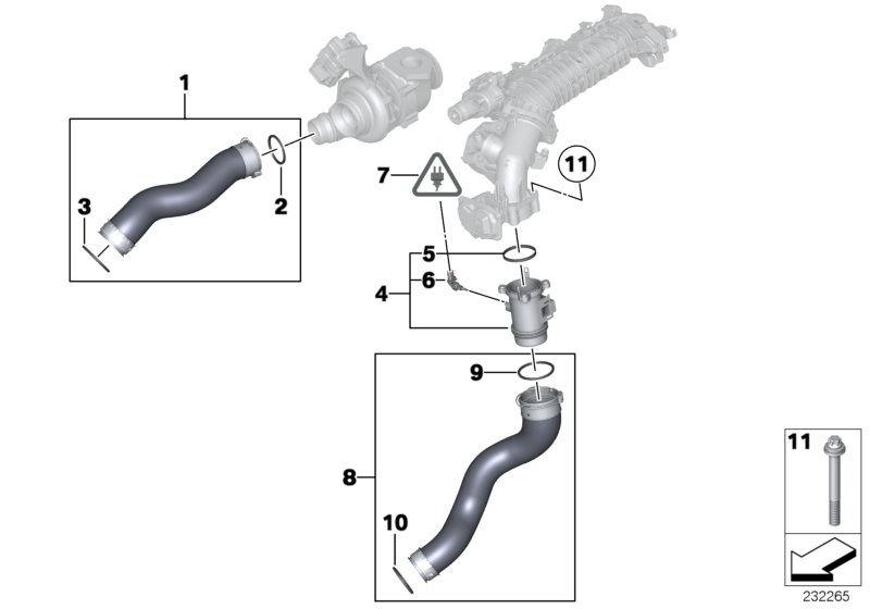 BMW 13 62 8 519 445 - Sensor, intake air temperature onlydrive.pro