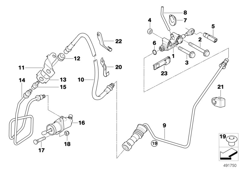 BMW 21 52 6 785 966 - Рабочий цилиндр, система сцепления onlydrive.pro