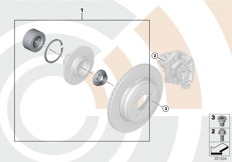 BMW 33 41 2 295 519 - Bearing Kit, wheel hub onlydrive.pro