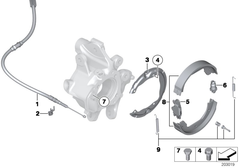 BMW 34410038346 - Accessory Kit, parking brake shoes onlydrive.pro