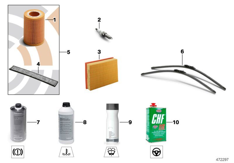 BMW 64 11 9 272 642 - Service, engine oil / inspection: 1 Kit pcs. onlydrive.pro