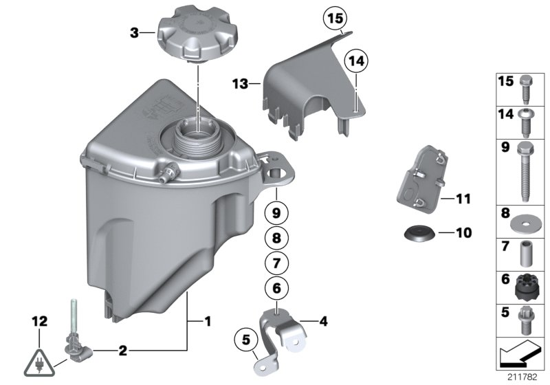 BMW 17 11 7 639 021 - Sealing Cap, coolant tank onlydrive.pro