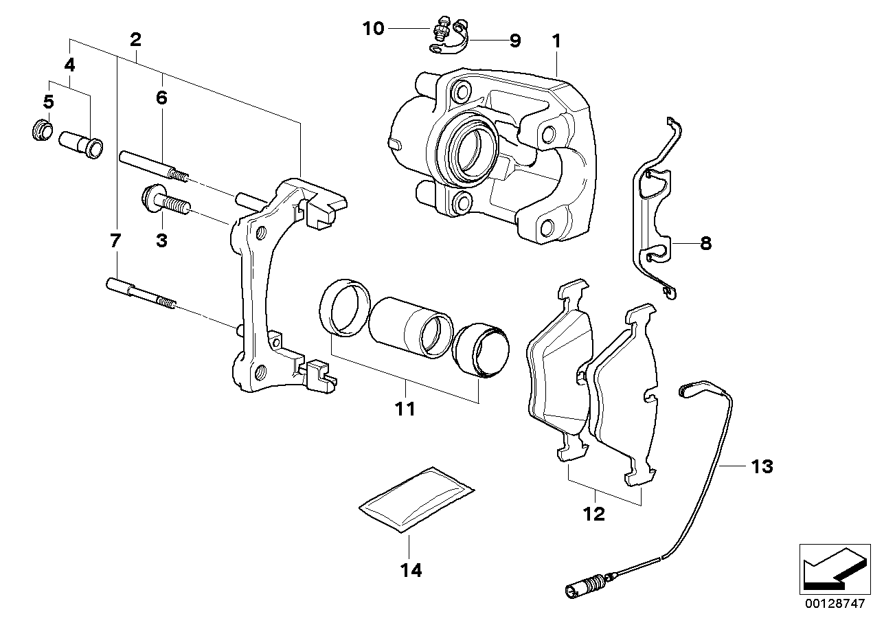 BMW 34 11 6 757 036 - Juhthülsikomplekt,pidurisadul onlydrive.pro