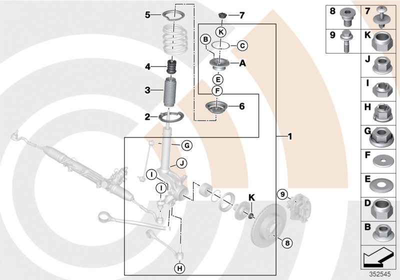 BMW 31 35 2 284 023 - Pakabos statramsčio atraminis guolis onlydrive.pro