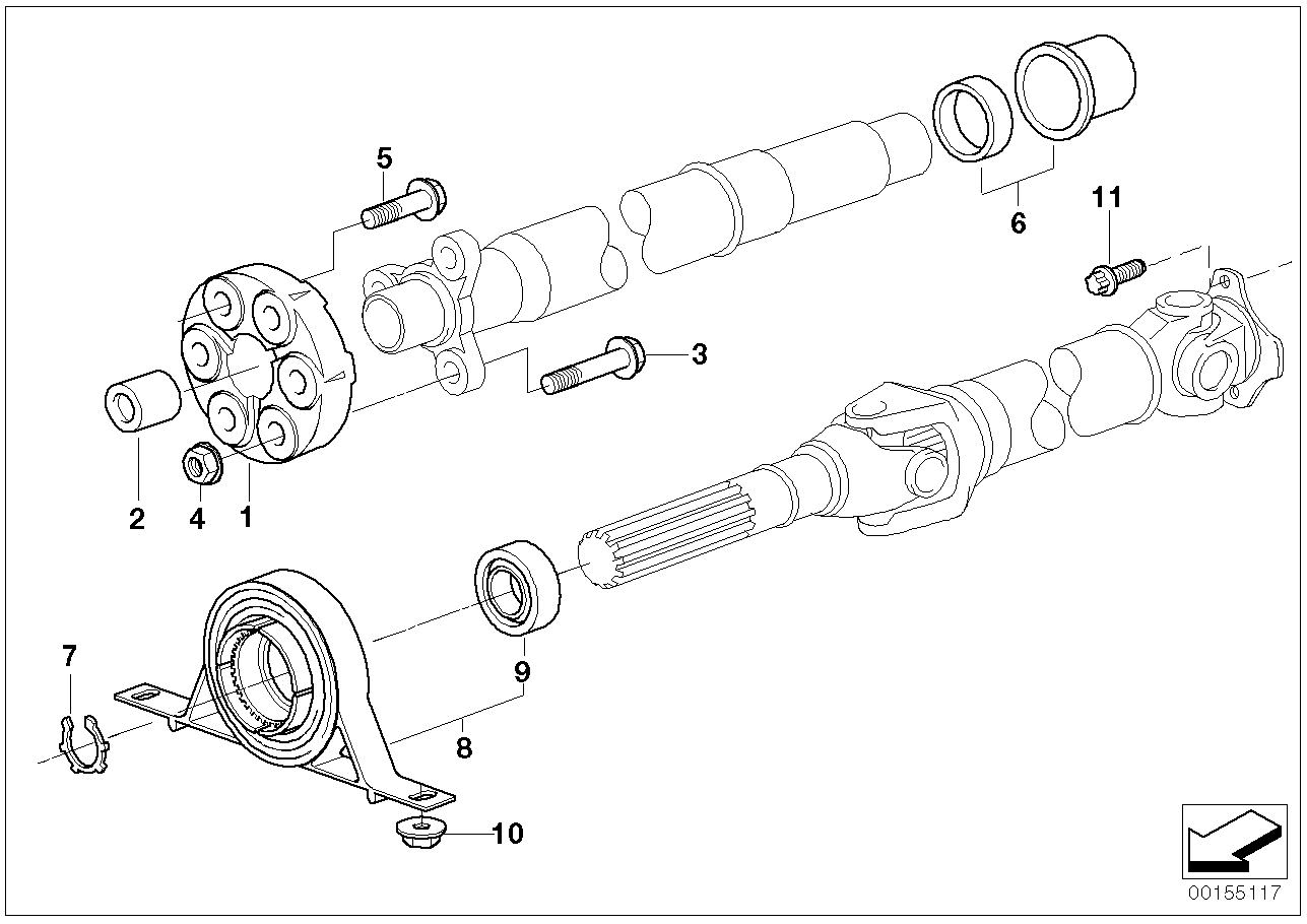 BMW 26 10 3 413 996 - Piekare, Kardānvārpsta onlydrive.pro