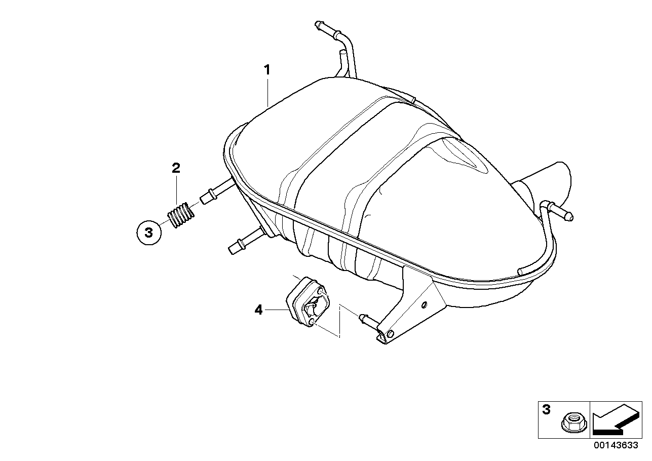 Mini 18307790610 - Spring, exhaust pipe onlydrive.pro