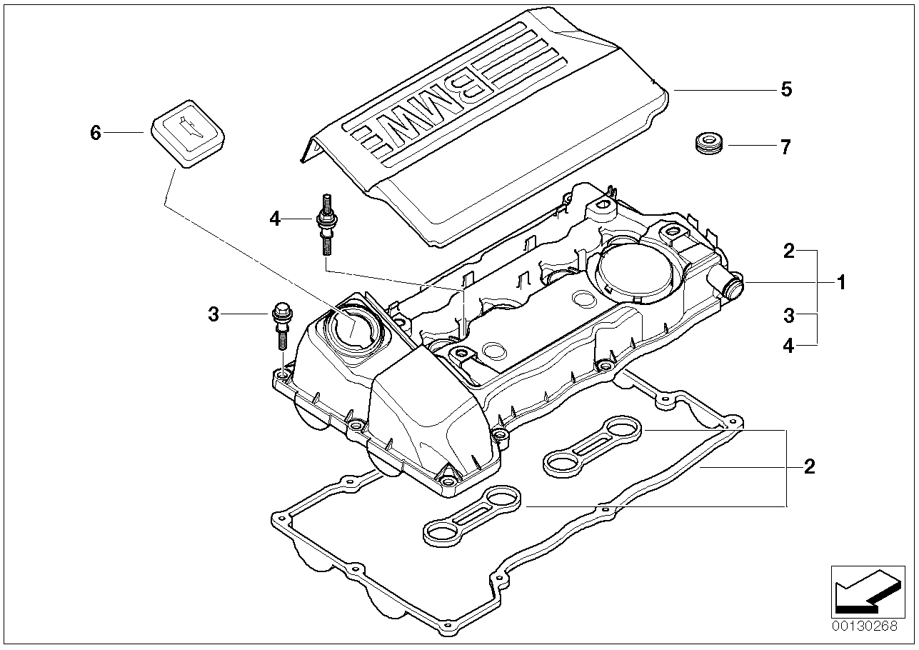 BMW 11 12 7 500 568 - Sealing Cap, oil filling port onlydrive.pro