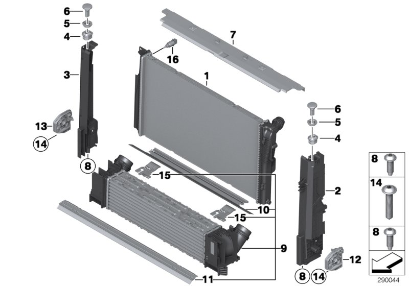 BMW 17 11 7 600 516 - Radiators, Motora dzesēšanas sistēma onlydrive.pro