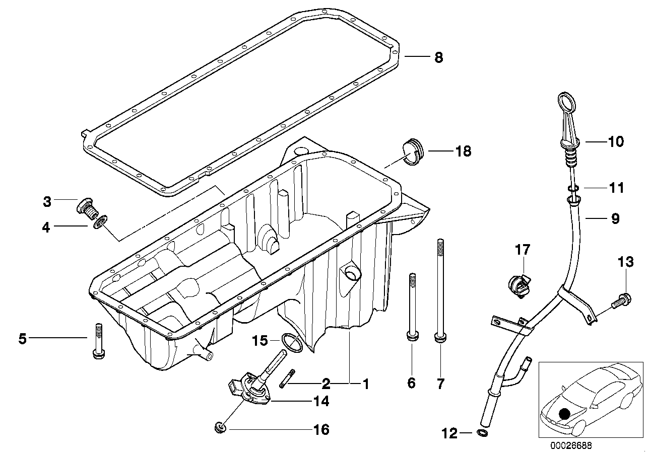 BMW 11 43 1 740 045 - Seal / Gasket, oil dipstick onlydrive.pro