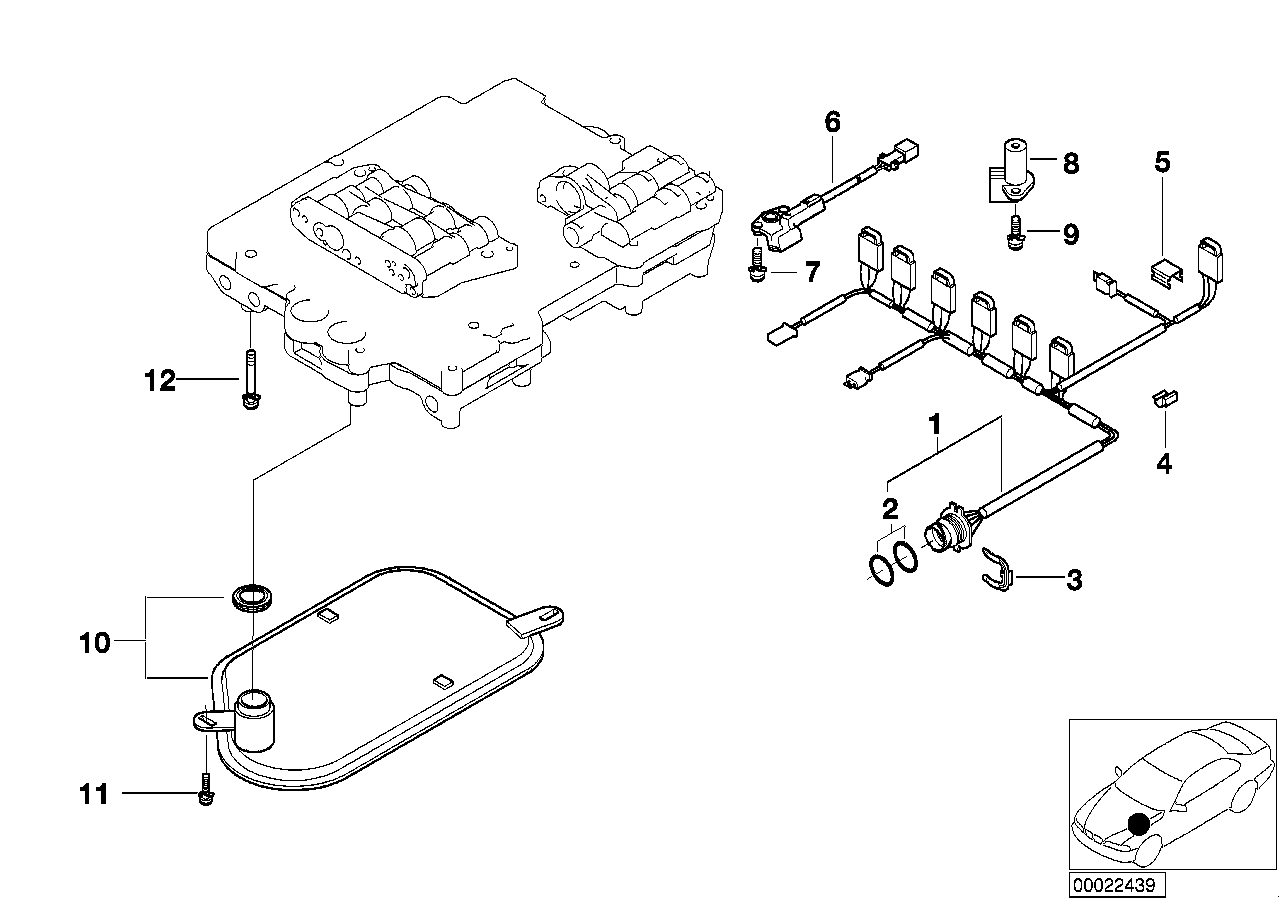 BMW 24 34 1 423 376 - Гидрофильтр, автоматическая коробка передач onlydrive.pro