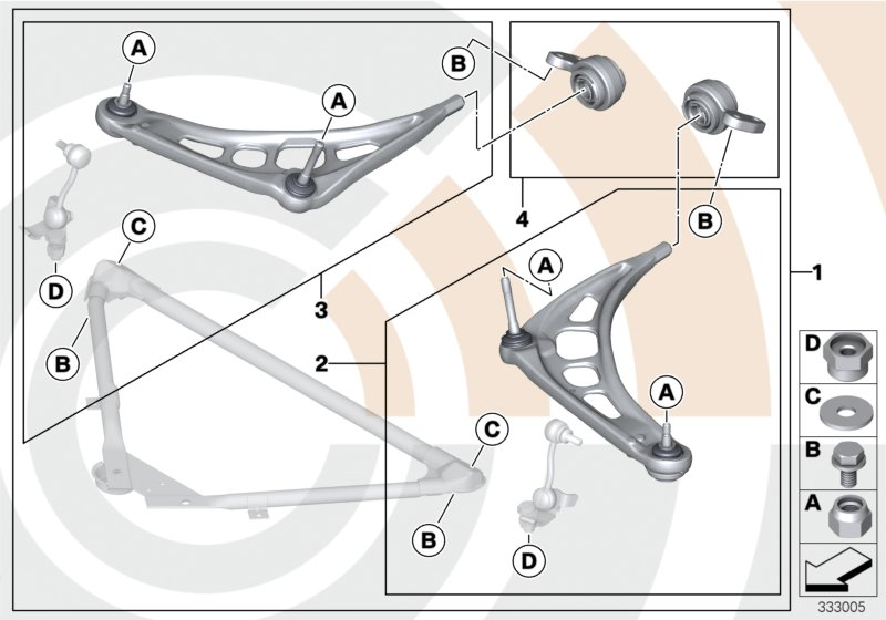 BMW 31 12 2 343 359 - Рычаг подвески колеса onlydrive.pro