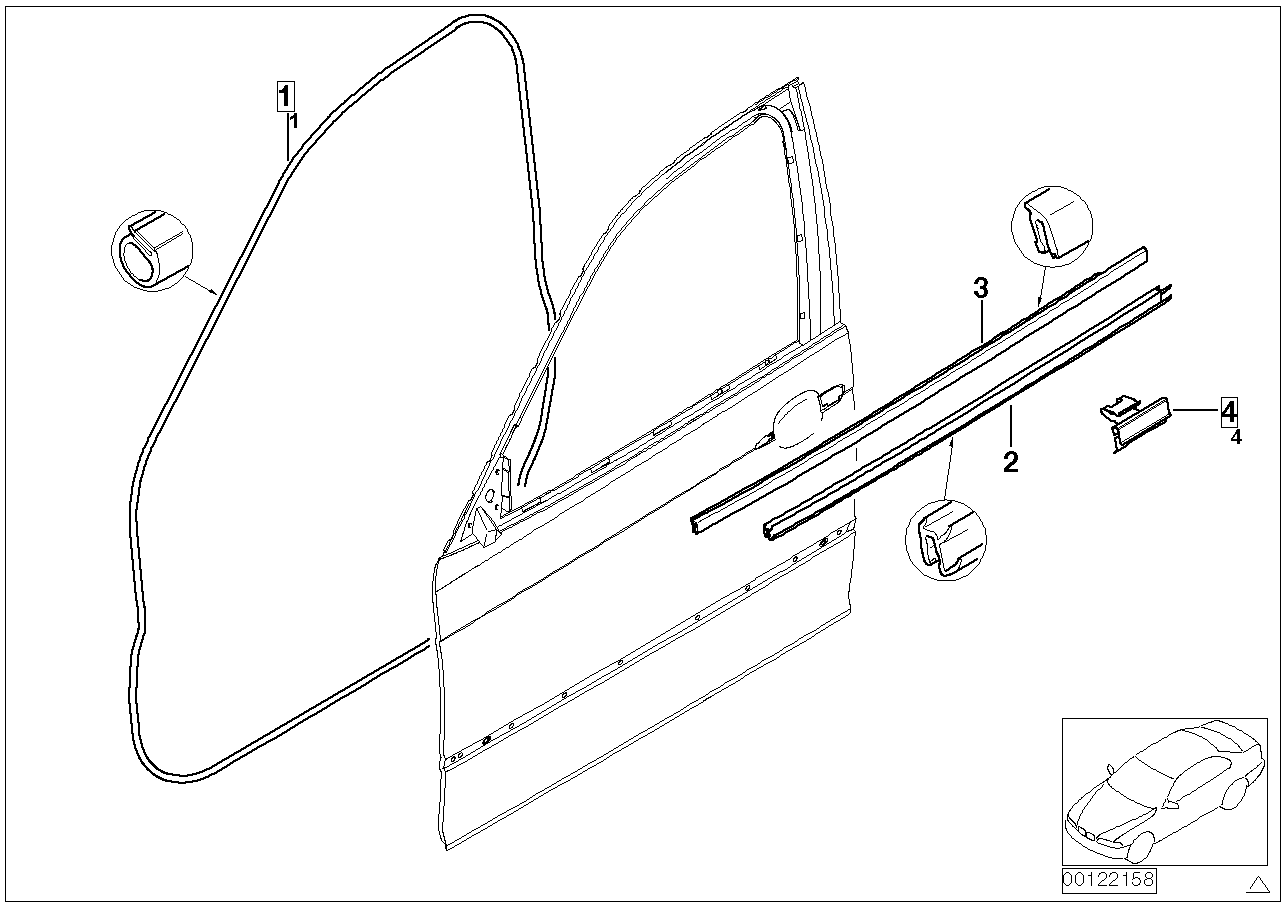 BMW 51 33 8 194 695 - Door Seal onlydrive.pro