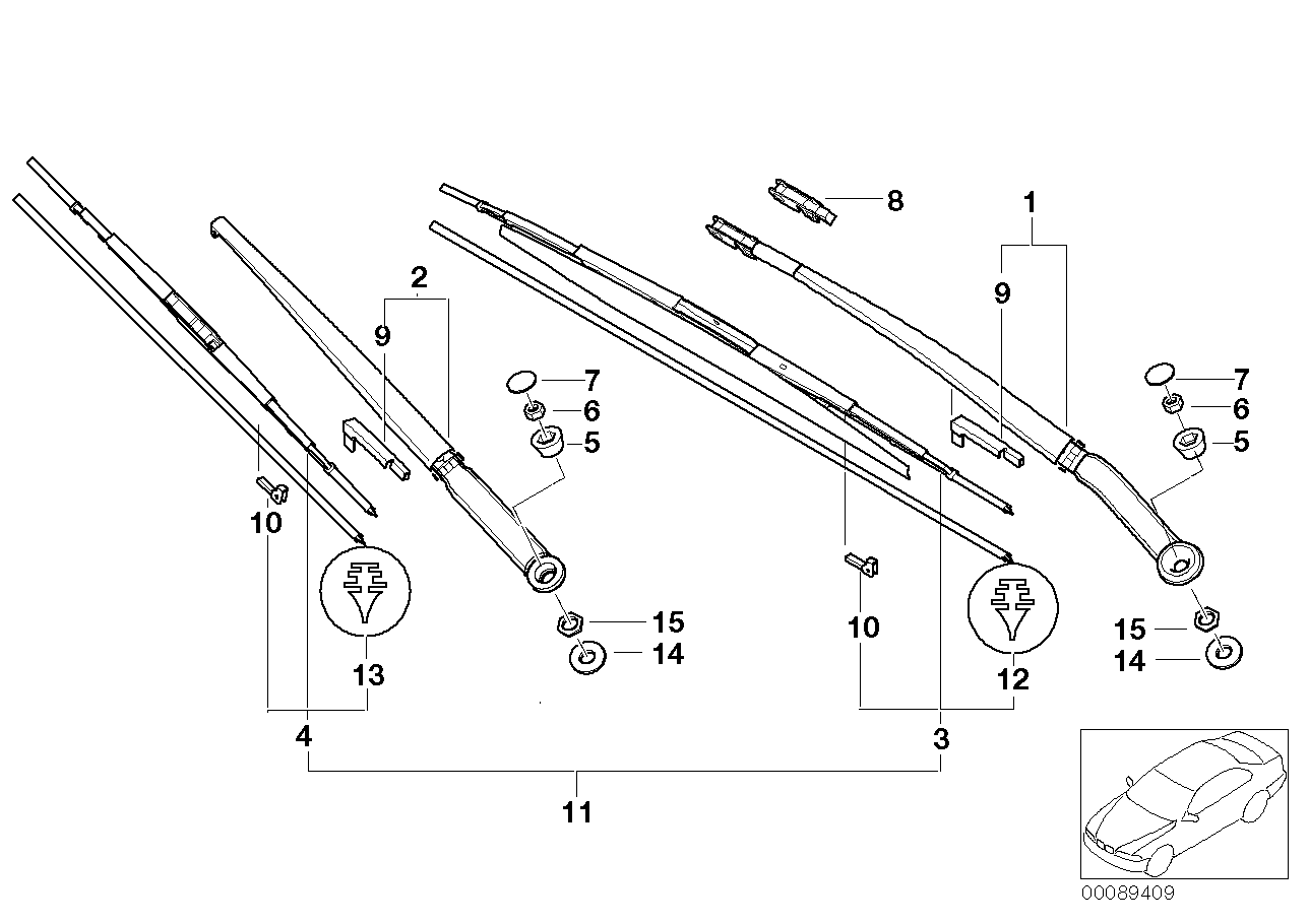 BMW 61 61 7 004 901 - Щетка стеклоочистителя onlydrive.pro