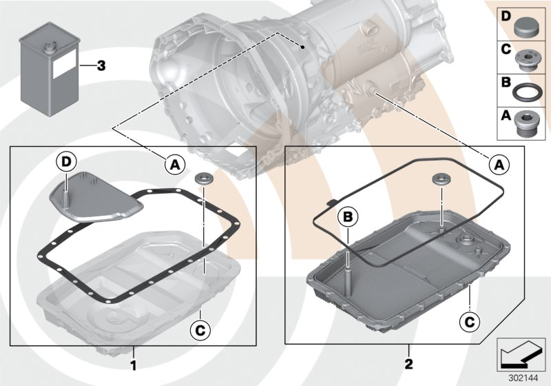 BMW 83 22 0 142 516 - Fluid change kit, autom. transmission: X pcs. onlydrive.pro