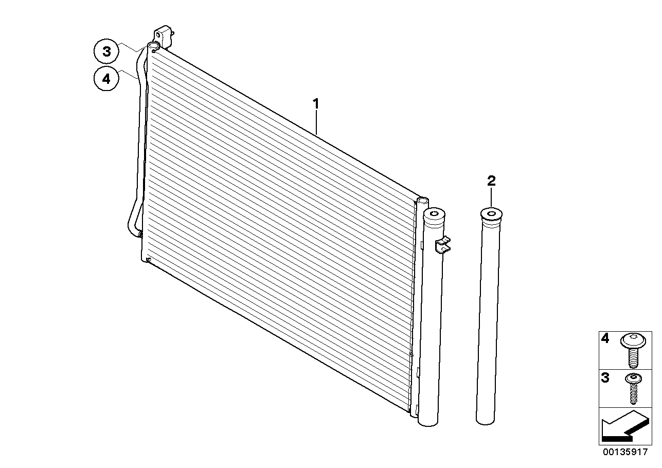 BMW 64 53 9 206 296 - Kondensatorius, oro kondicionierius onlydrive.pro