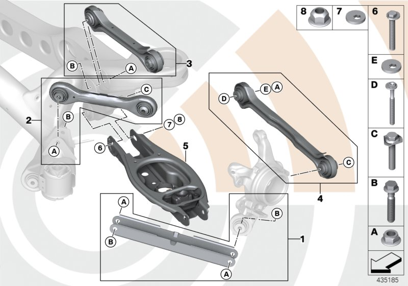 BMW 33 32 2 406 288 - Neatkarīgās balstiekārtas svira, Riteņa piekare onlydrive.pro