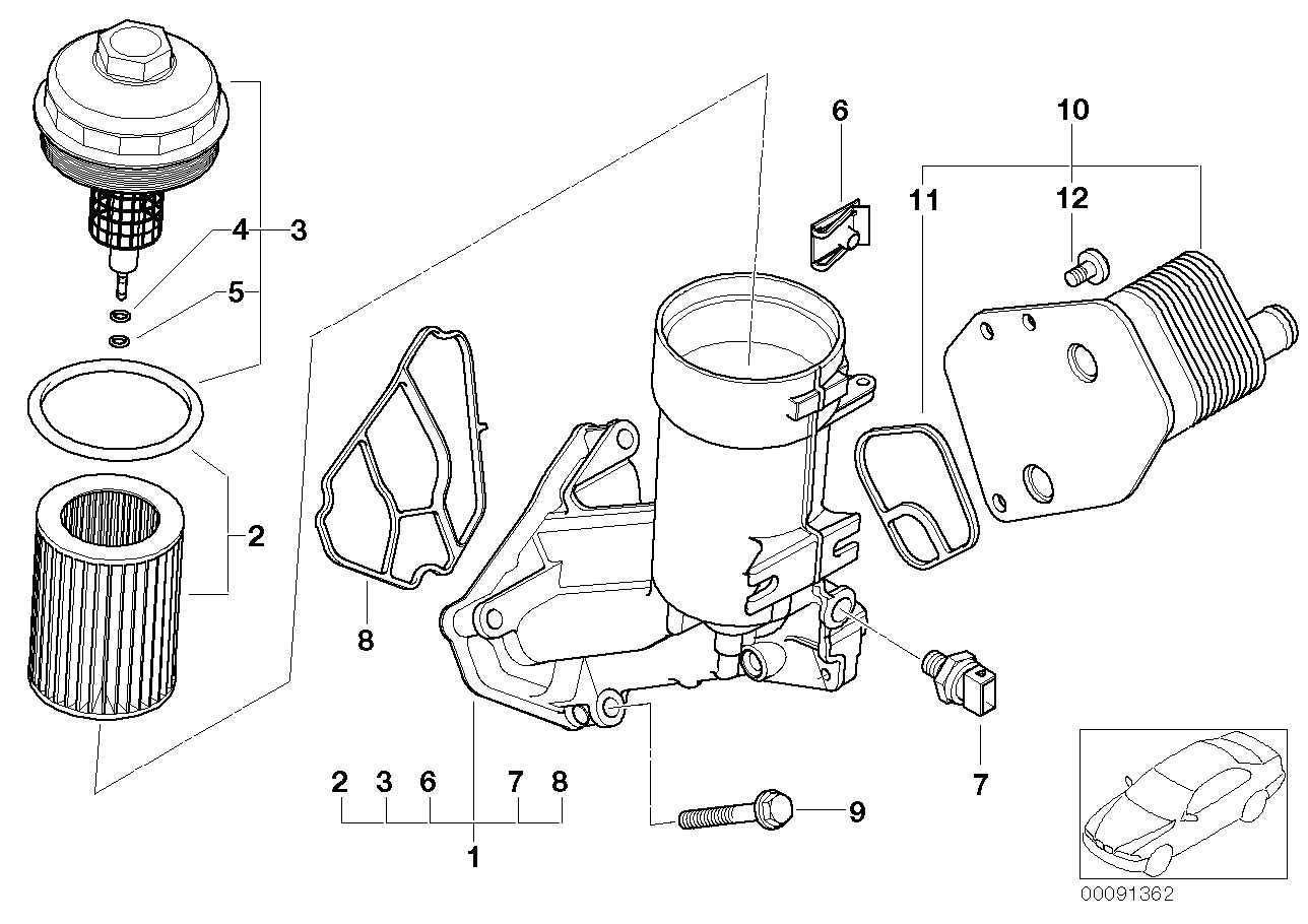 BMW 11427787699 - Tiiviste, öljynsuodatin onlydrive.pro