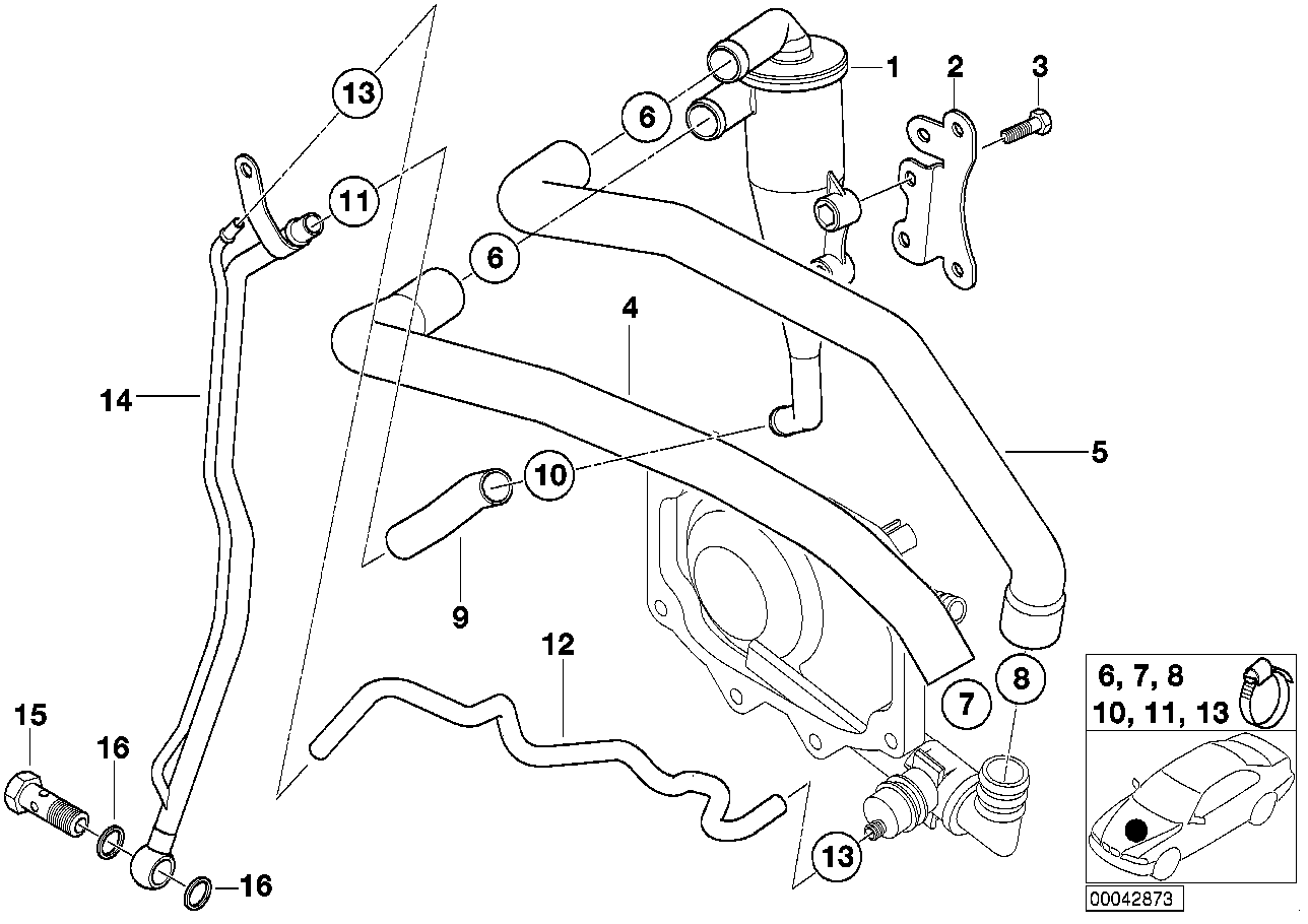 BMW 11 15 7 556 837 - Hose, crankcase breather onlydrive.pro