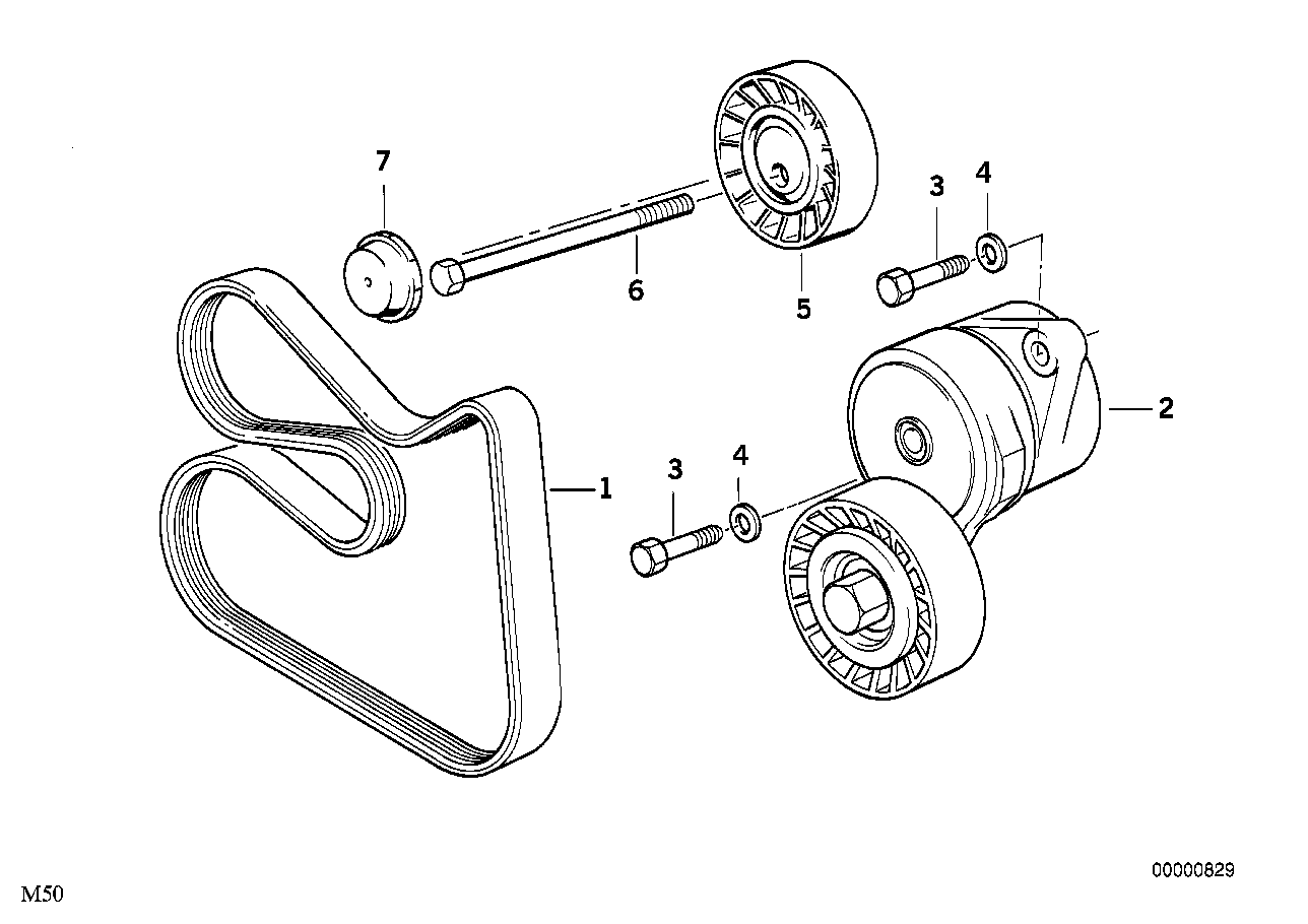 BMW 11 28 1 427 252 - Натяжитель, поликлиновый ремень onlydrive.pro