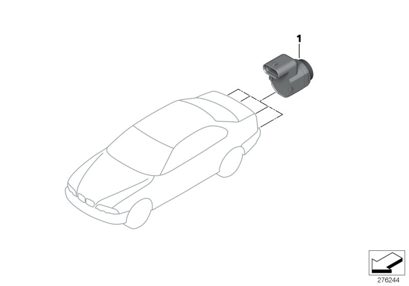 BMW 6620 6 989 067 - Devējs, Parkošanās palīgsistēma onlydrive.pro