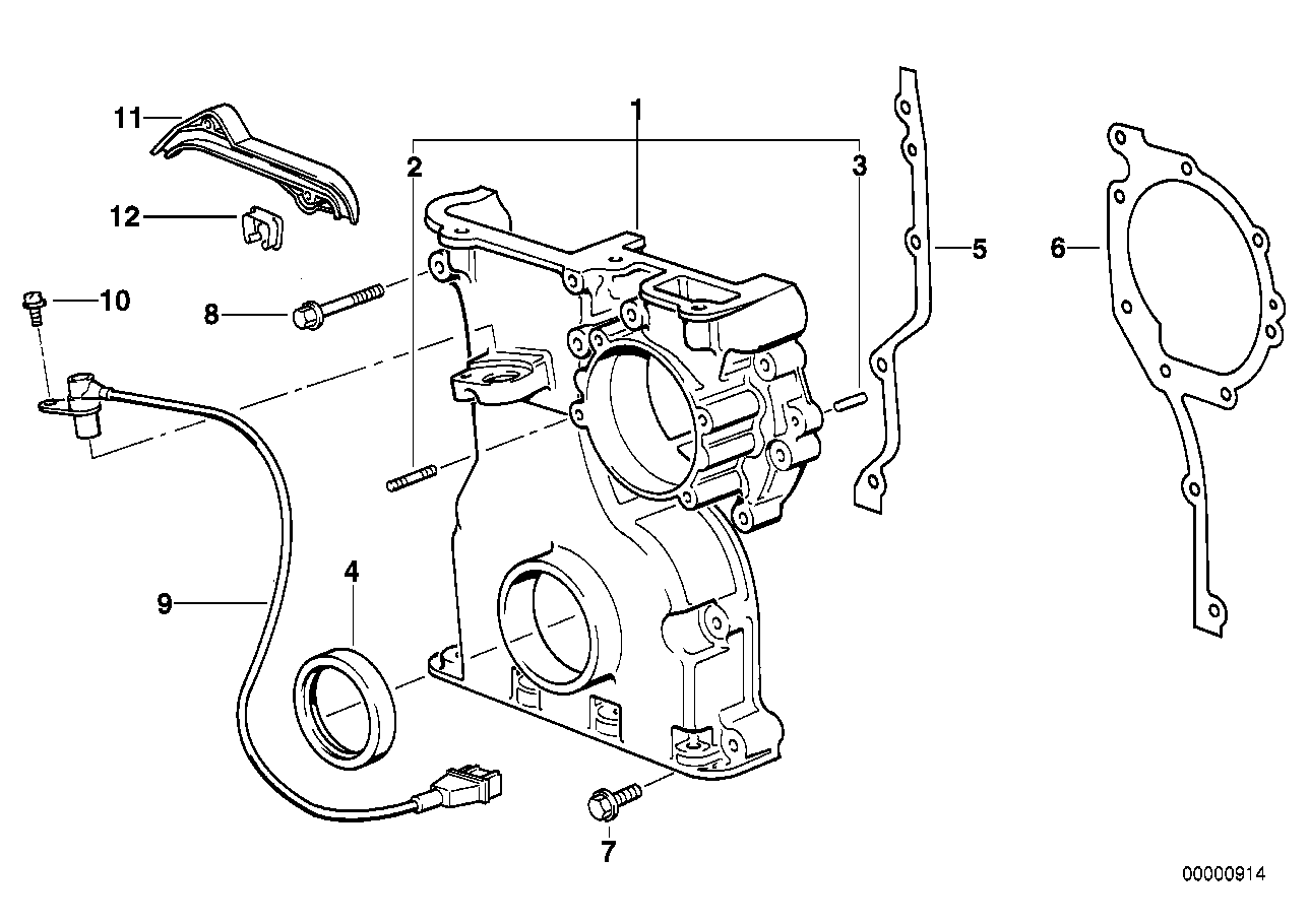 BMW 12 14 1 703 277 - Датчик импульсов, коленвал onlydrive.pro