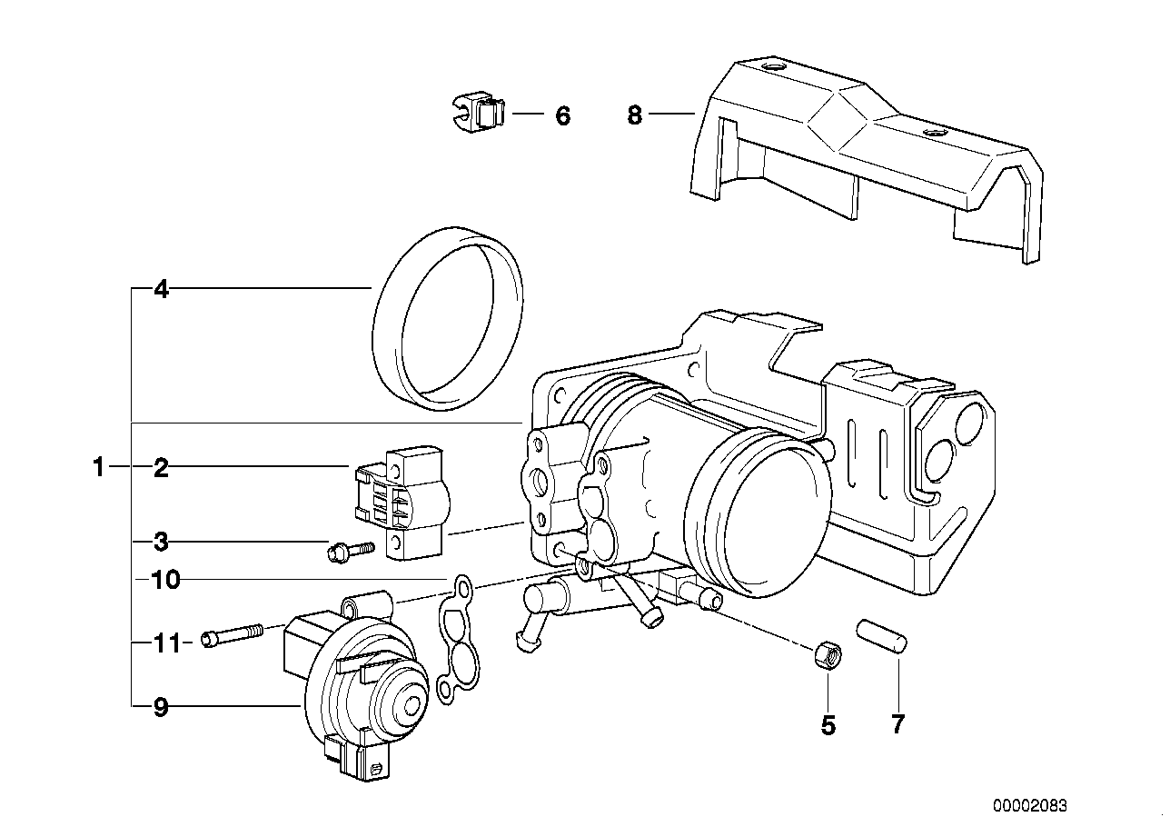 BMW 13 63 1 726 591 - Devējs, Droseļvārsta stāvoklis onlydrive.pro