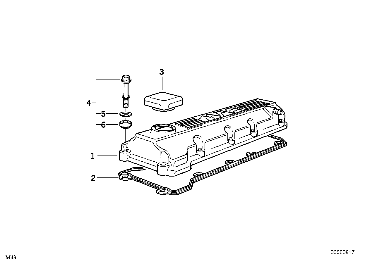 BMW 11 12 1 432 885 - Blīve, Motora bloka galvas vāks onlydrive.pro