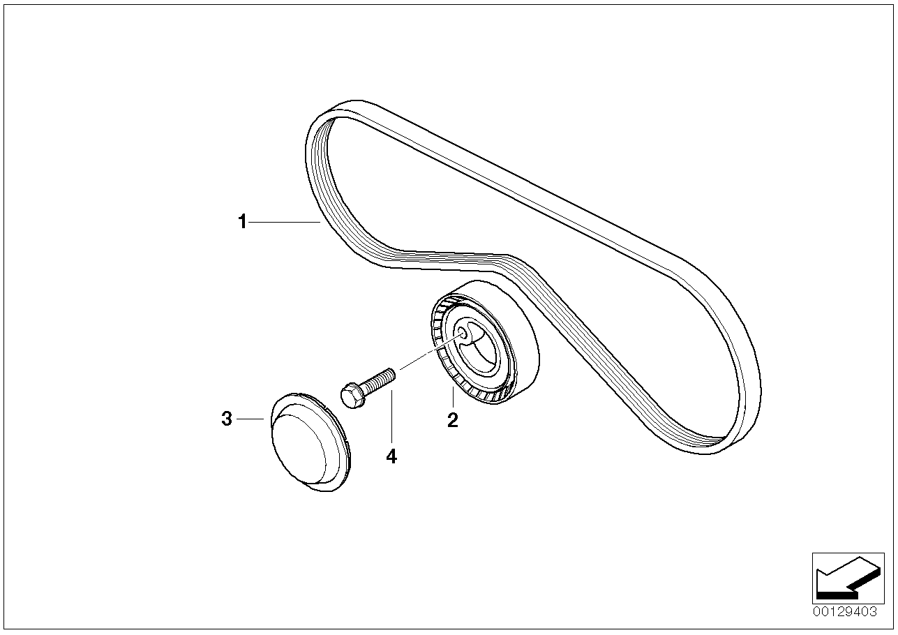 BMW 11 28 1 743 193 - V formos rumbuoti diržai onlydrive.pro