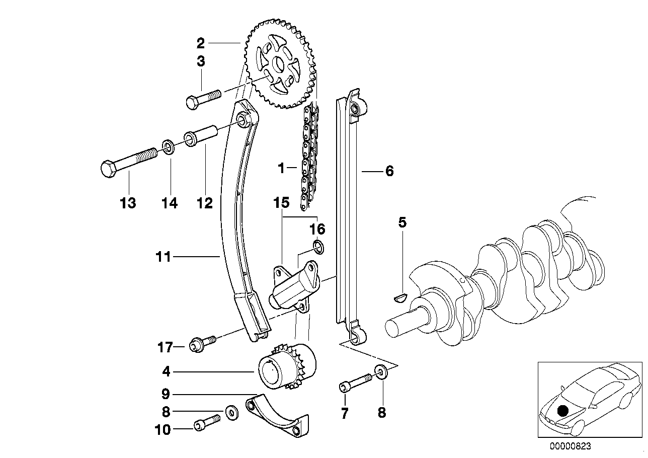 BMW 11 31 1 734 392 - Комплект цепи привода распредвала onlydrive.pro