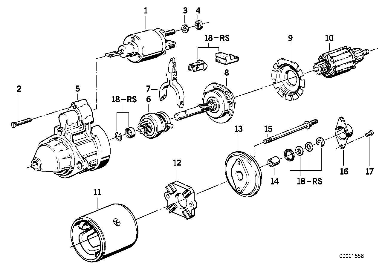 BMW 12 41 1 722 844 - Hammastrummel,starter onlydrive.pro